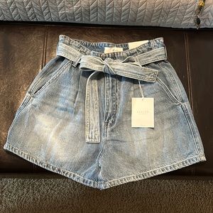 Kancan paper bag shorts nwt